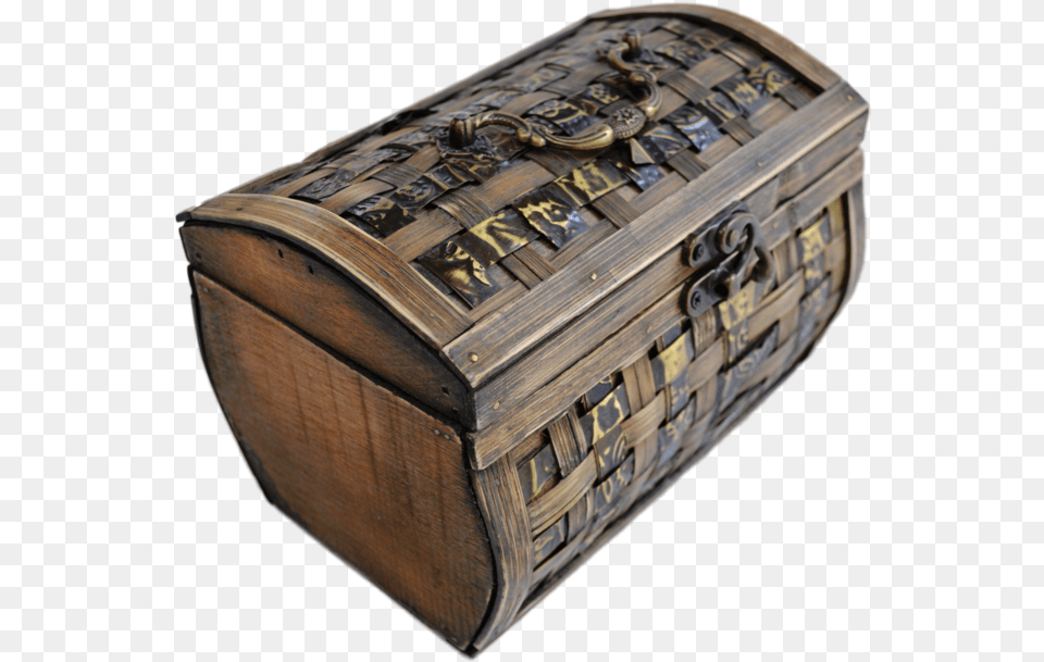 Small Decorative Wooden Box Decoration With Wooden Box, Treasure Free Png Download