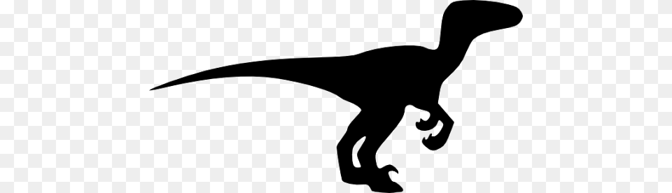 Small Dinosaurraptor Tattoo, Gray Free Png Download