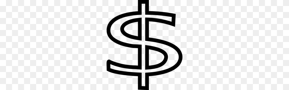 Small Dollar Sign Clip Art, Gray Free Transparent Png