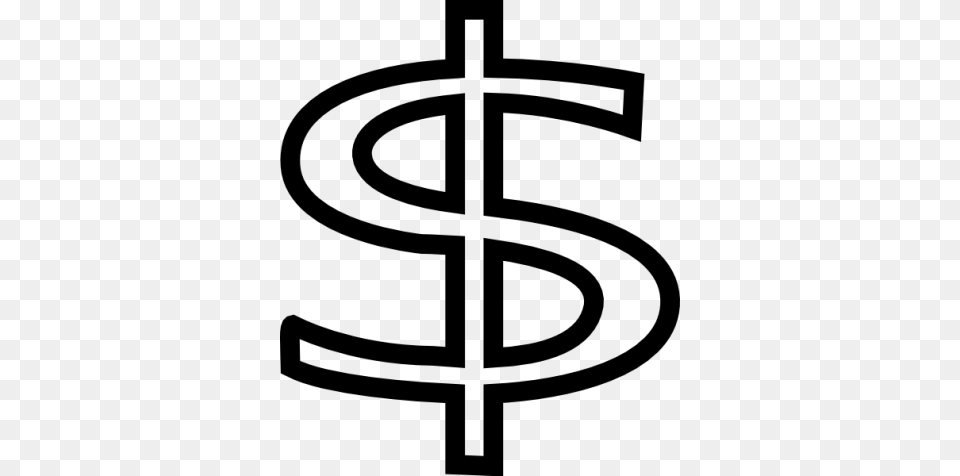 Small Dollar Sign Dp2 Clip Art At Vector Clip Art Dollar Sign Line Art, Gray Free Png