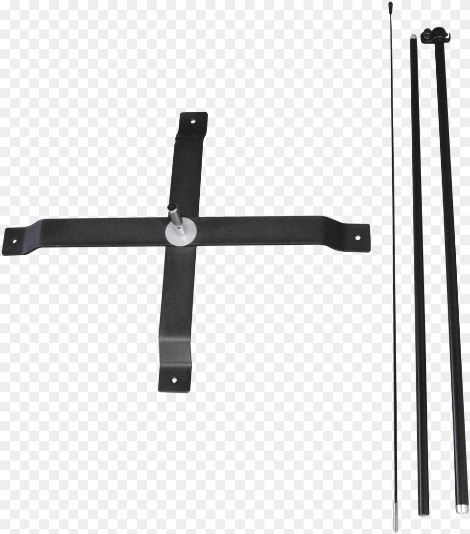 Small Feather Flag Pole Set X Stand Cross, Sword, Symbol, Weapon Png
