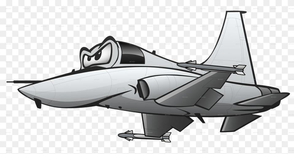 Small Fighter Jet Airplane Fighter Jet Cartoon, Aircraft, Transportation, Vehicle, Rocket Free Png Download