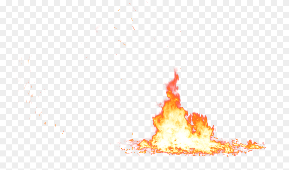 Small Fire Min Transparent Background Fire And Smoke, Flame, Bonfire, Outdoors, Mountain Free Png Download