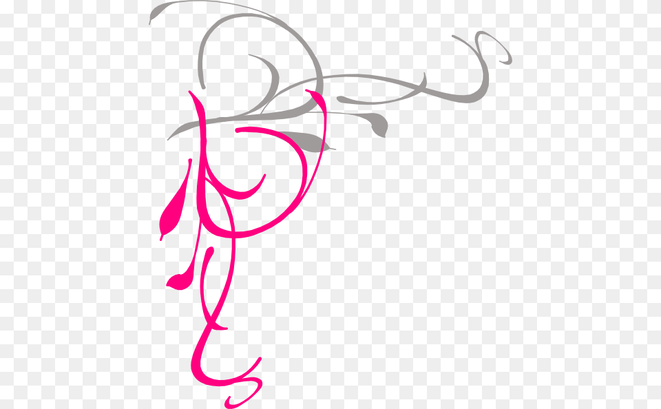 Small Flower Swirl Corner, Handwriting, Text, Art, Calligraphy Png Image