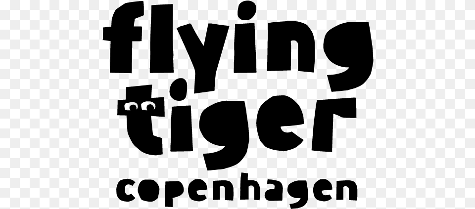 Small Flying Tiger Copenhagen Tall Black Rgb Flying Tiger Copenhagen Logo, Gray Free Png Download