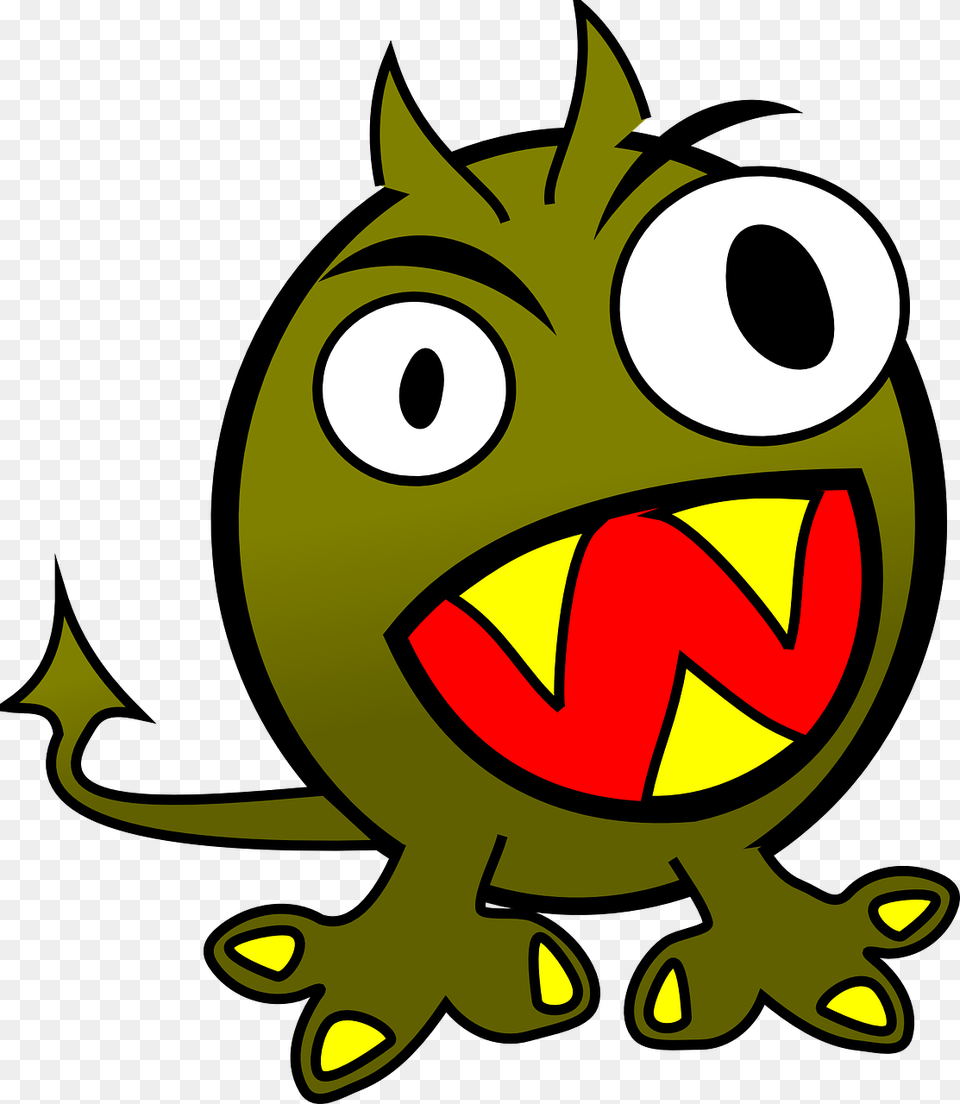 Small Funny Angry Monster Clipart I2clipart Royalty Evil Monster Clipart, Amphibian, Animal, Frog, Wildlife Free Png