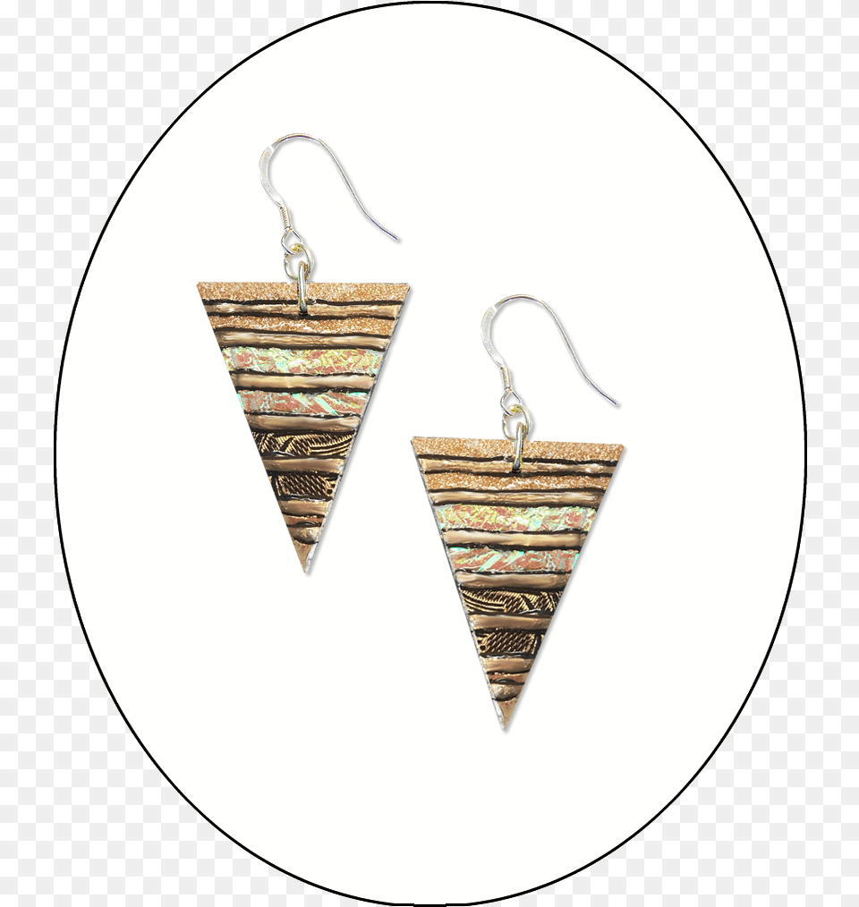 Small Gold Triangle Drops Earrings, Accessories, Earring, Jewelry Png Image