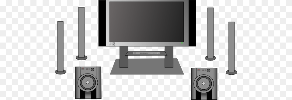 Small Home Cinema Clipart, Computer Hardware, Electronics, Hardware, Monitor Png Image