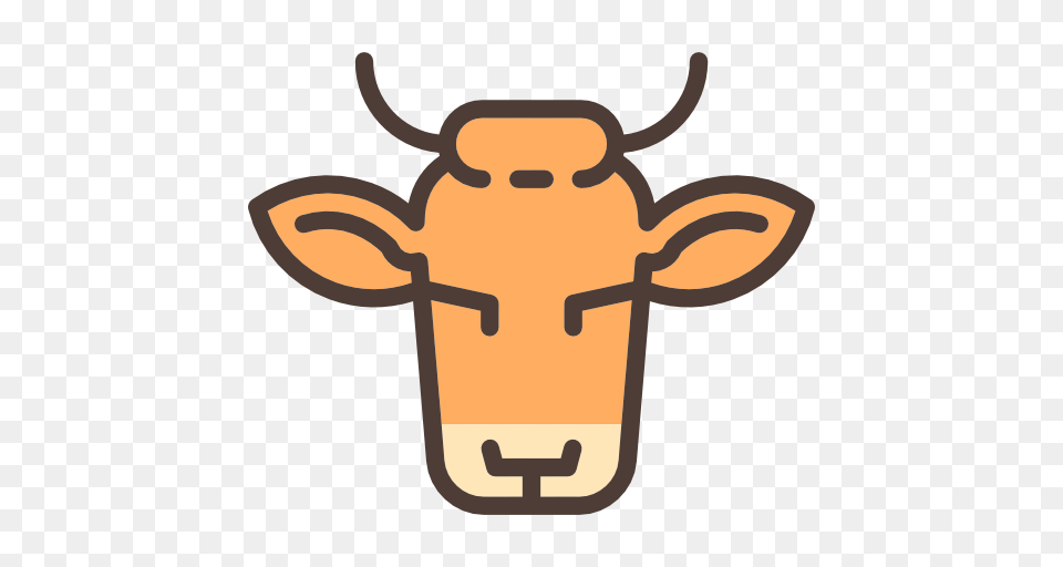 Small Horns Horns Front Face Animal Cow Animals Frontal, Cattle, Livestock, Mammal, Bull Free Transparent Png