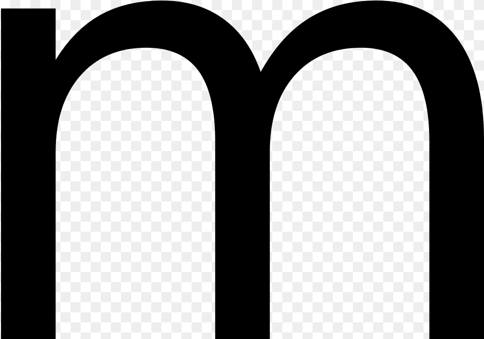 Small Letter M, Gray Free Transparent Png