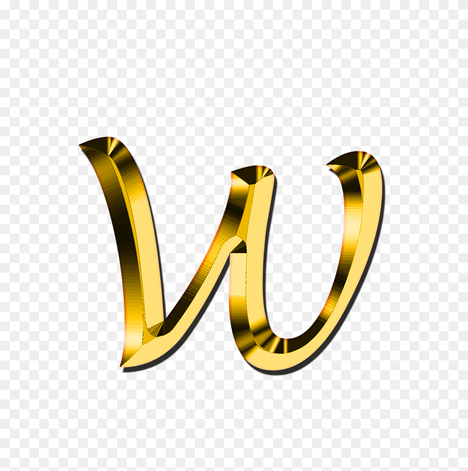 Small Letter W, Gold, Smoke Pipe, Text, Symbol Png Image