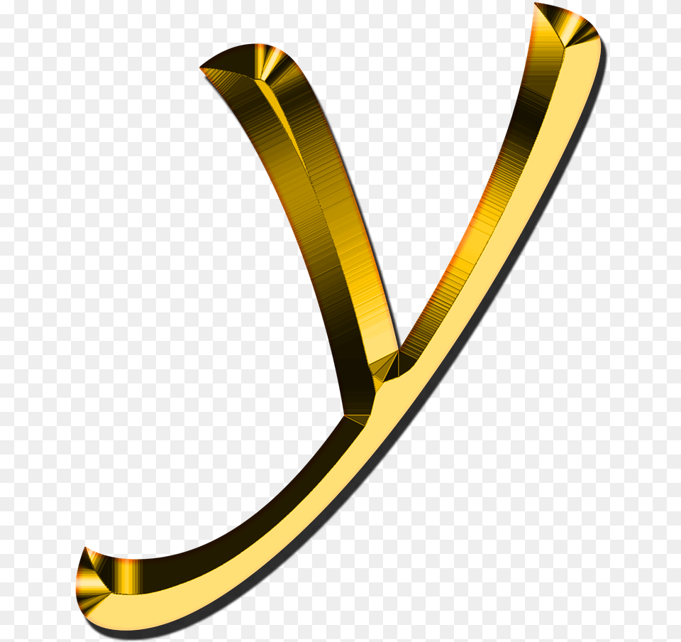 Small Letter Y Transparent Gold Letter Y, Text Png Image