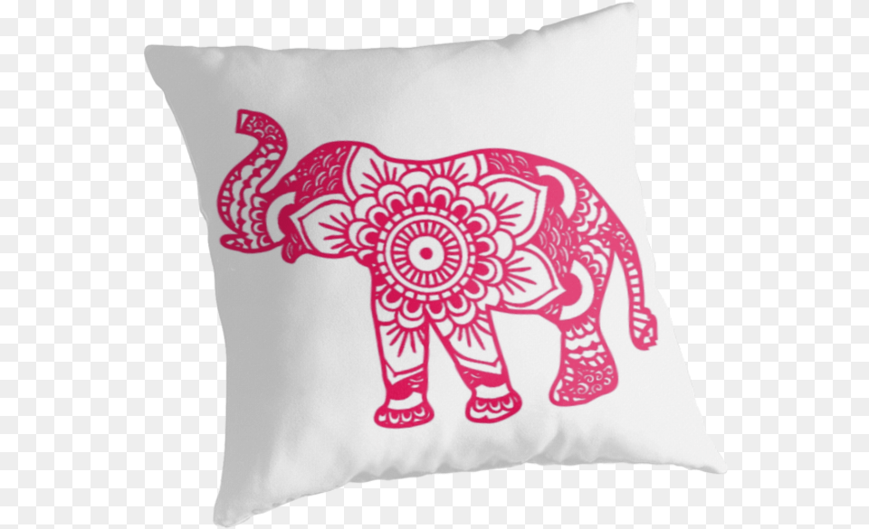 Small Mandala Elephant Tattoo Designs, Cushion, Home Decor, Pillow, Adult Free Png Download