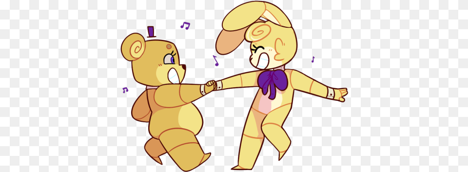 Small Memes Fnaf Fredbear X Spring Bonnie, Baby, Person, Cartoon Free Png