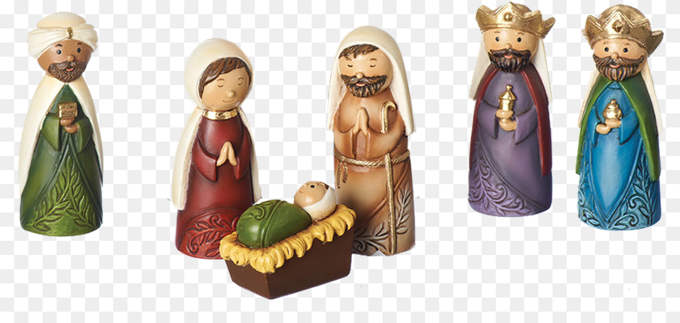 Small Nativity Set Nativity Scene, Figurine, Wedding, Toy, Person Png Image