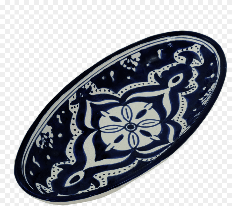 Small Nigella Black Oval Platterclass Lazyload Blue And White Porcelain, Art, Pottery, Dish, Food Free Png