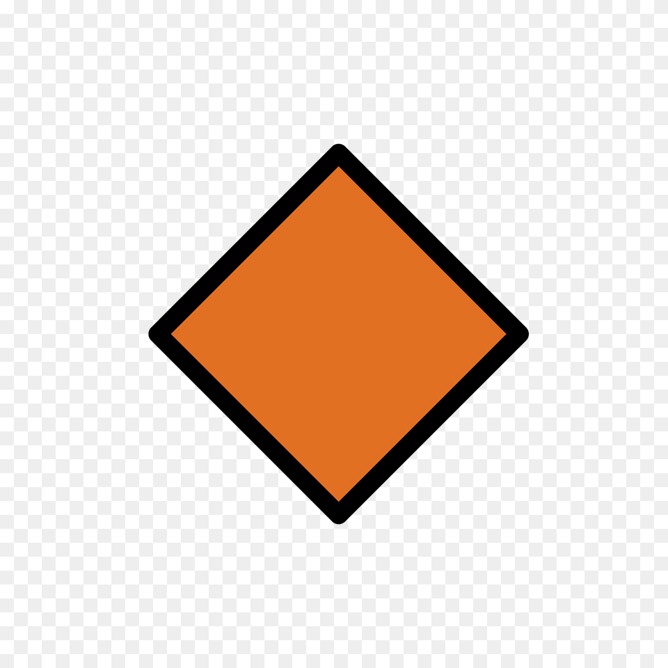 Small Orange Diamond Emoji Clipart, Road Sign, Sign, Symbol Png