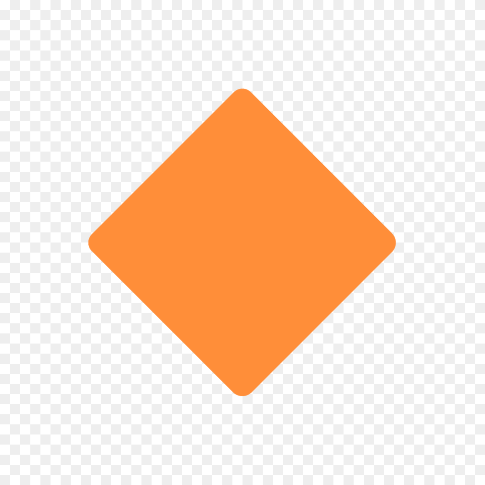 Small Orange Diamond Emoji Clipart, Sign, Symbol, Blackboard Png