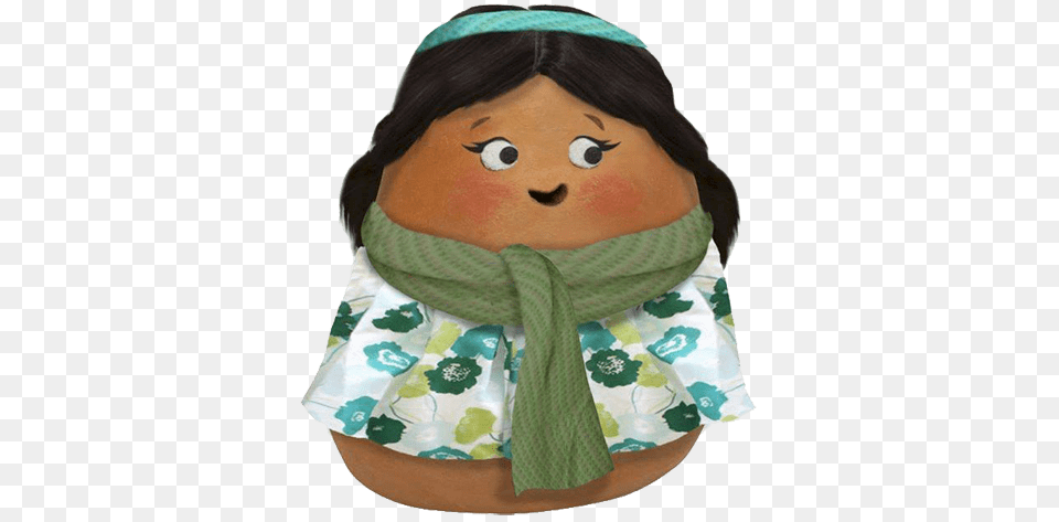 Small Potatoe Green Scarf, Clothing, Hat, Baby, Person Png