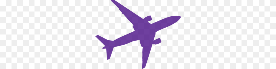 Small Purple Airplane Clip Art, Aircraft, Airliner, Transportation, Vehicle Png Image