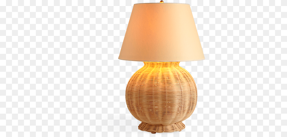 Small Rattan Table Lamp, Lampshade, Table Lamp Free Png