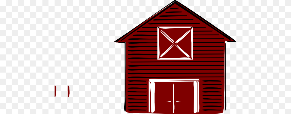 Small Red Barn Clipart No Background, Architecture, Building, Countryside, Farm Png Image