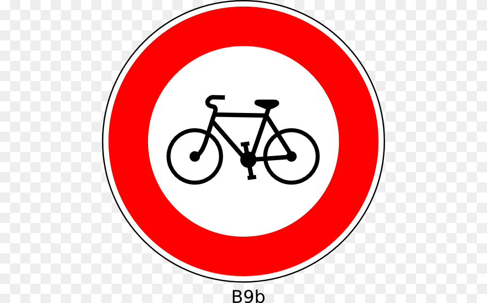 Small Red Bus Sign, Symbol, Bicycle, Machine, Transportation Free Png