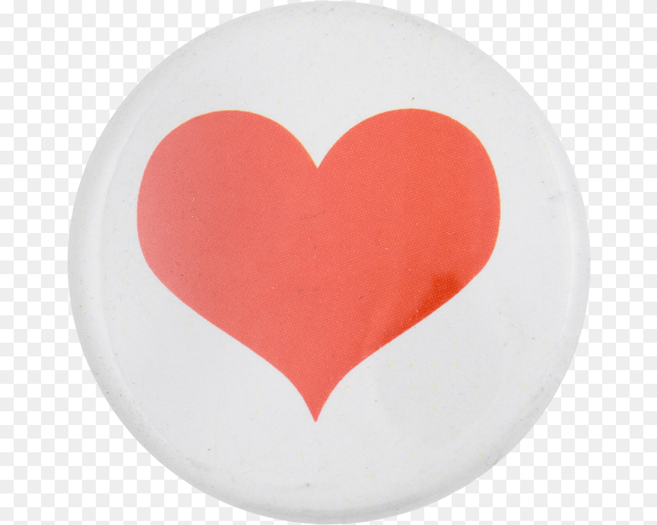 Small Red Heart Social Lubricator Button Museum Heart, Symbol, Logo, Plate Free Png Download
