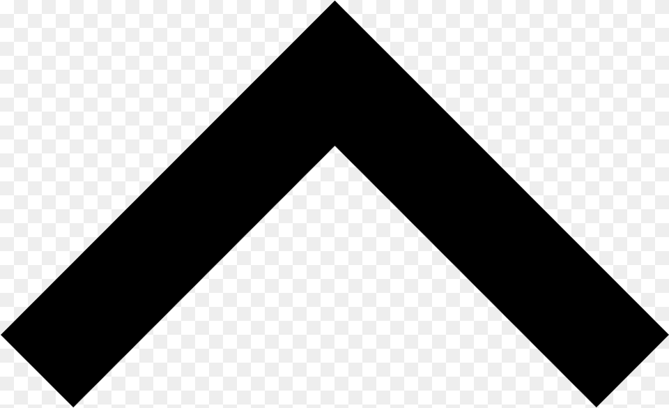 Small Right Angle On The Arrow Top Arrow Icon, Triangle Free Transparent Png