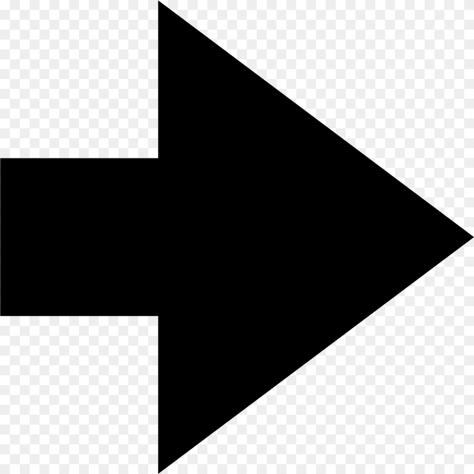 Small Right Arrow Black And White, Gray Free Transparent Png