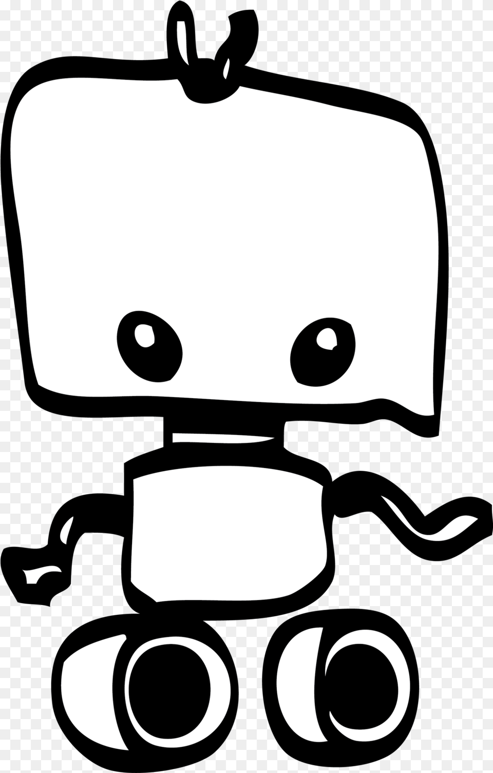 Small Robot Company Head, Stencil Free Png Download