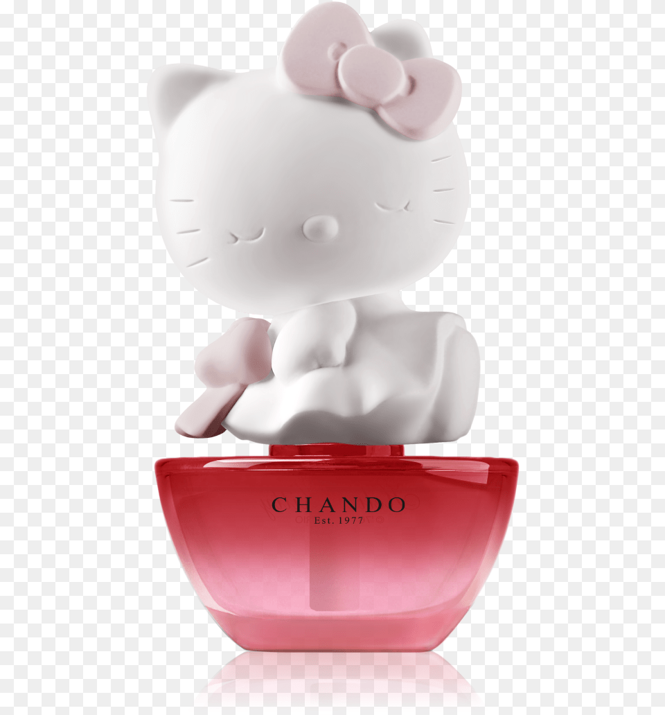 Small Round Face Pink Bow And A Cute Expression Perfume, Bottle, Baby, Person, Cosmetics Free Png Download