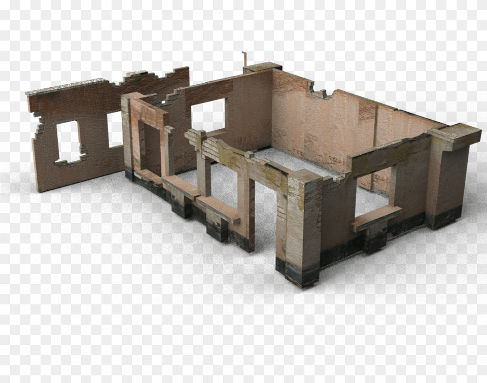 Small Ruins 1 Low Poly Game Ruins, Architecture, Building, Plywood, Wood Free Transparent Png