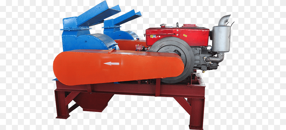 Small Scale Gold Mining Equipment Hammer Mill Diesel Engine Machine, Motor Png Image