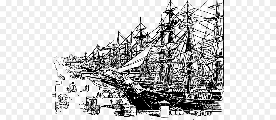 Small Ship Dock Art, Boat, Drawing, Sailboat, Transportation Free Transparent Png