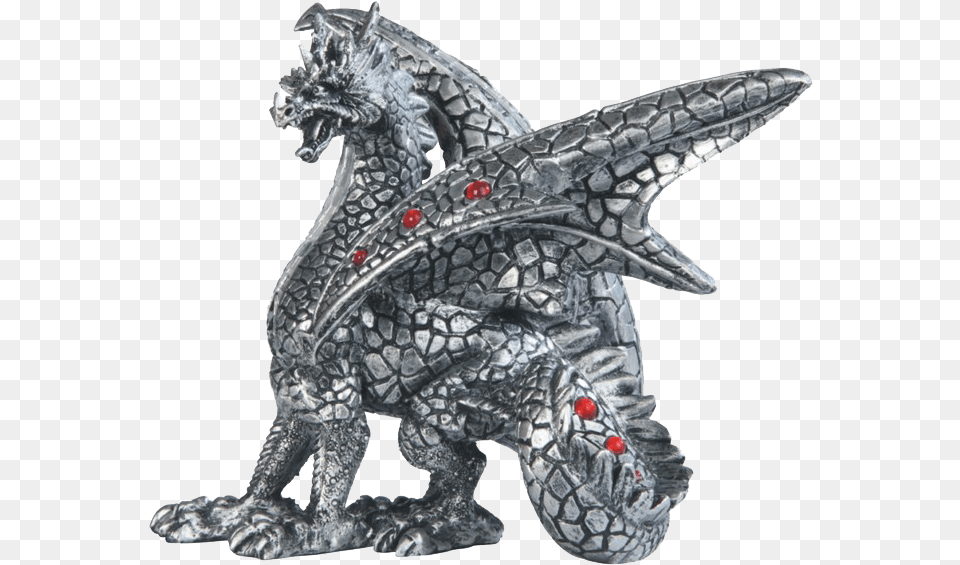 Small Silver Dragon Statue Dragon, Accessories, Animal, Dinosaur, Reptile Free Png Download