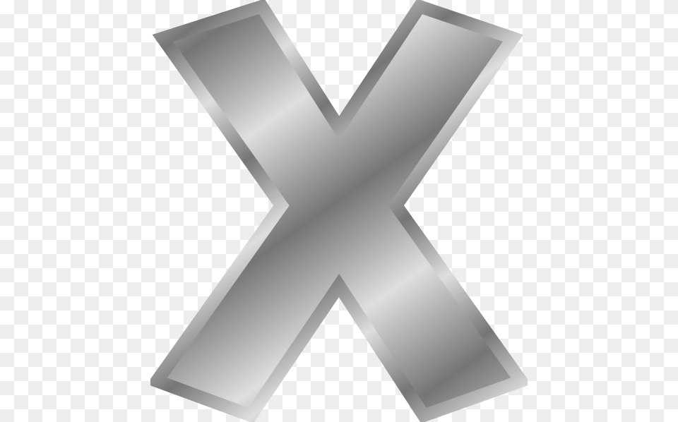 Small Silver Letter X, Symbol, Appliance, Ceiling Fan, Device Free Png Download