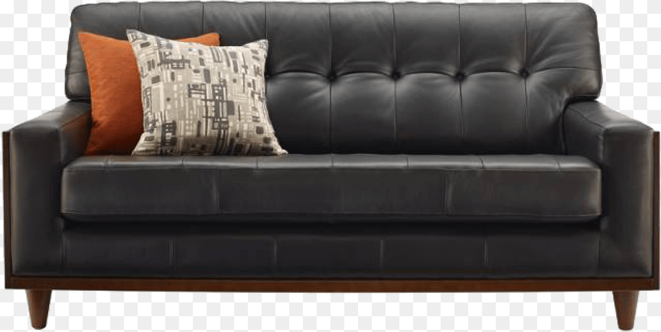 Small Sofa Leather, Couch, Cushion, Furniture, Home Decor Free Transparent Png