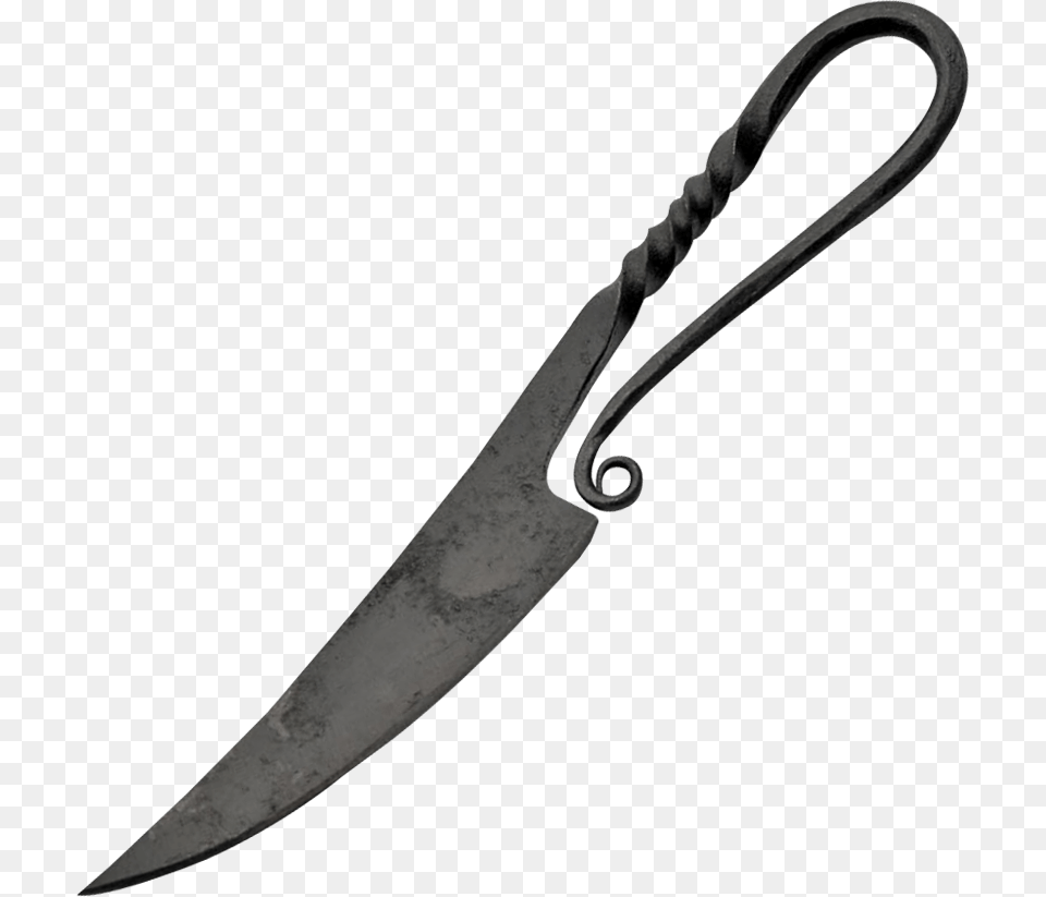 Small Spiral Feasting Knife Medieval Knives, Blade, Dagger, Weapon Png Image