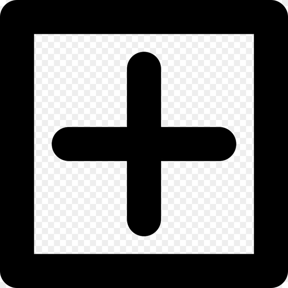 Small Square With Plus Sign Icon Download, Cross, Symbol Png Image