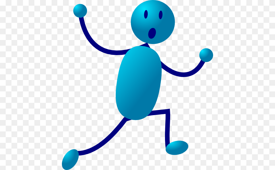 Small Stick Man Running Scared, Nature, Outdoors, Snow, Snowman Free Png