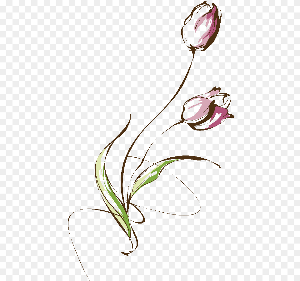 Small Tattoos Flower Tattoos Foot Tattoos Sleeve Minimal Tulip Tattoo, Art, Floral Design, Graphics, Pattern Png Image