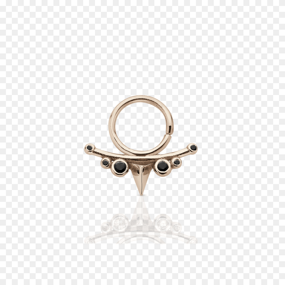 Small Thorn Septum Ring Stone Set Pierced Meadowlark Jewelry, Accessories, Earring, Furniture, Necklace Free Png Download