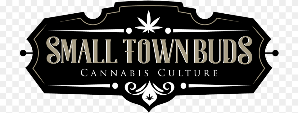 Small Town Buds Cannabis Edmonton Devon Alberta Graphic Design, Logo, Symbol, Emblem, Scoreboard Free Png