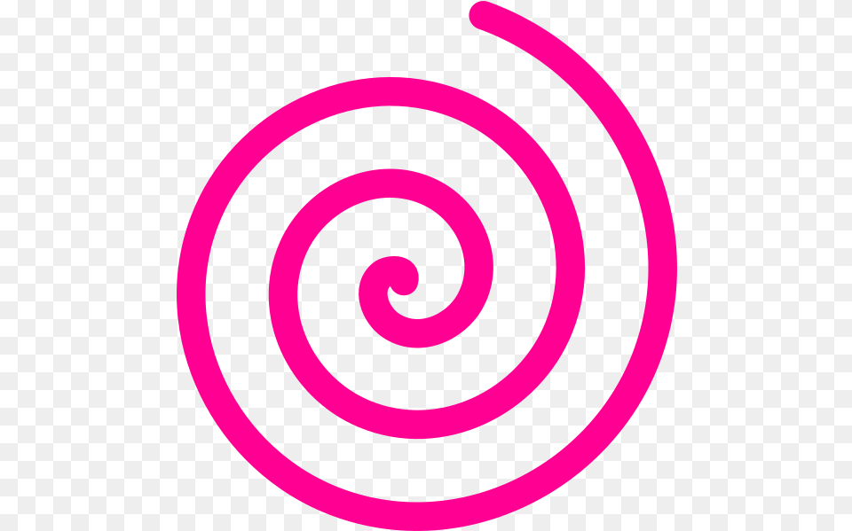 Small Transparent Pink Spiral, Coil Free Png