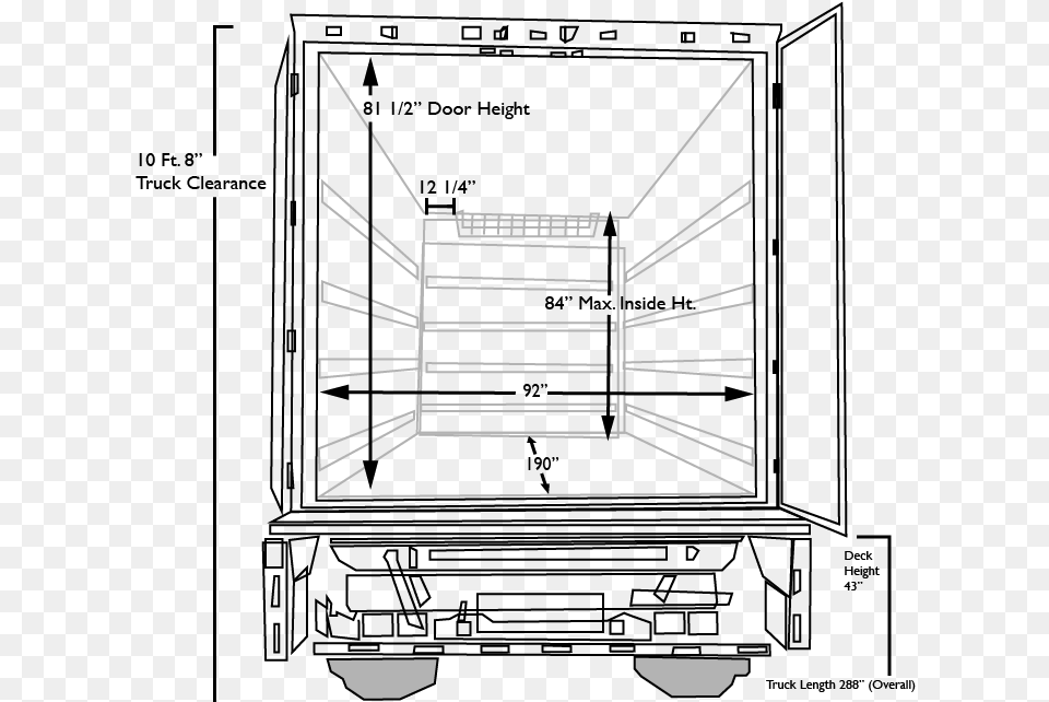 Small Truck Boxart Box Truck Door Dimensions Box Truck Dimensions, Device, Appliance, Electrical Device Png