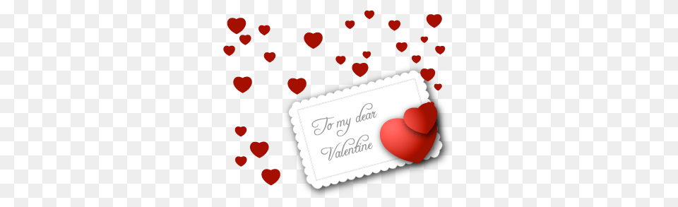Small Valentine Card, Flower, Petal, Plant Free Png Download