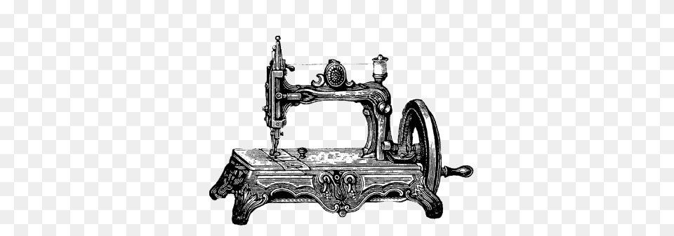 Small Vintage Sewing Machine, Appliance, Device, Electrical Device, Sewing Machine Png Image