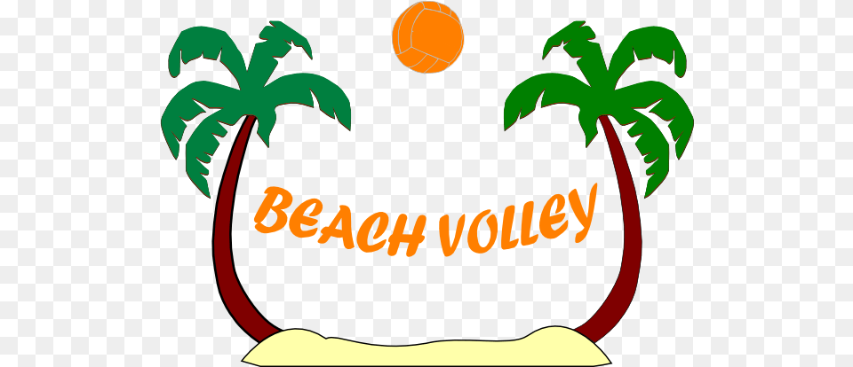 Small Volleyball Cliparts Clip Art Silhouette Palm Tree Logo, Vegetation, Palm Tree, Plant, Land Png