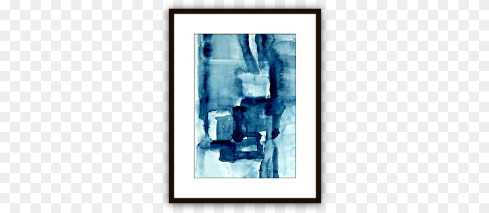 Small Watercolor Painting That Lead Blue Watercolor Modern Painting, Art, Modern Art, Collage, Canvas Free Png
